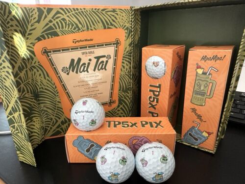TaylorMade TM25 January TP Pix Limited Golf Balls Mai Tai Theme