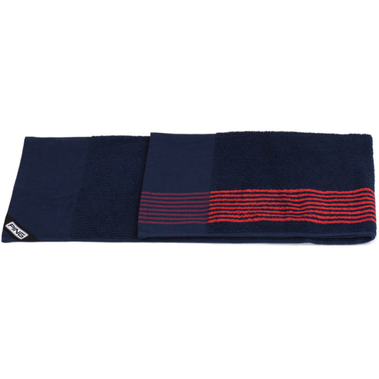 Ping Players Towel Navy Red White